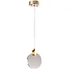 Modern LED Pendant Light Chandelier Long Hanging Light Gold for Office Entrances