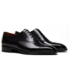 Men's Brogue Oxford Shoes - Leather Sole