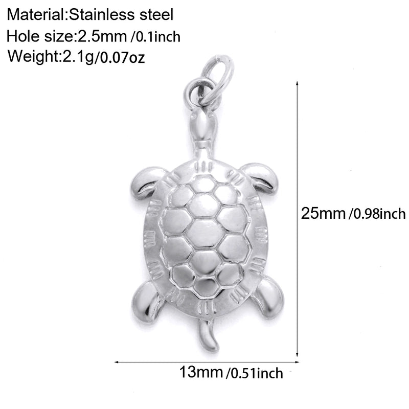 1 Piece 12*16mm 22*15mm 304 Stainless Steel Animal Snake Pendant Jewelry Accessories