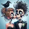 5D DIY teilweise speziell geformter Bohrer Halloween Skelett Diamantmalerei 30x30cm