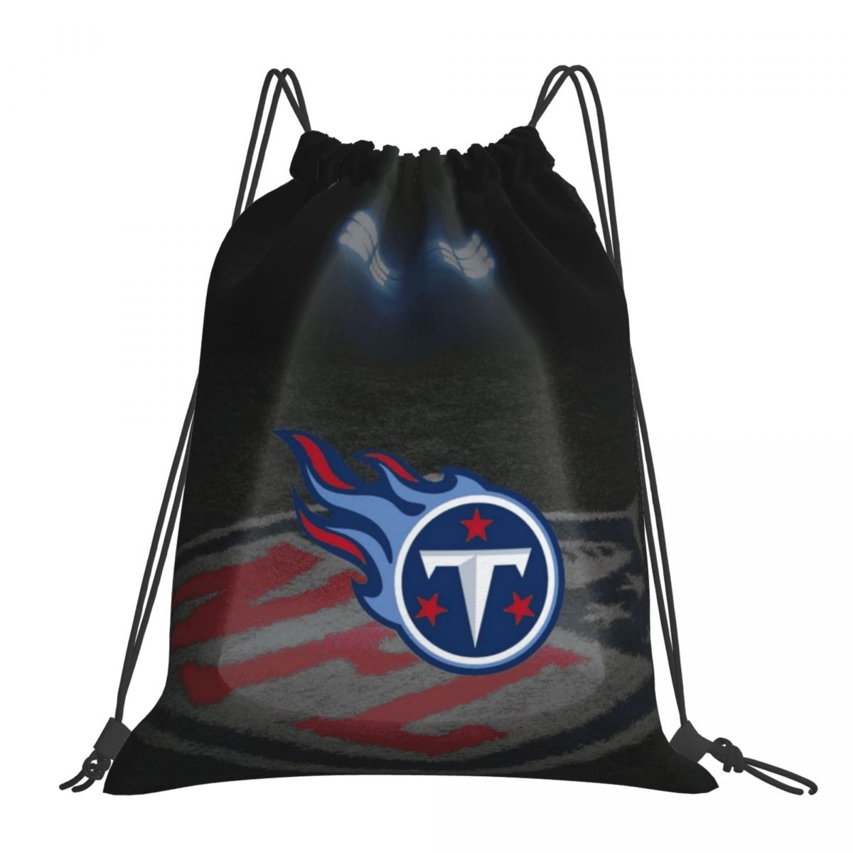 Tennessee Titans Spotlight Waterproof Adjustable Lightweight Gym Drawstring Bag