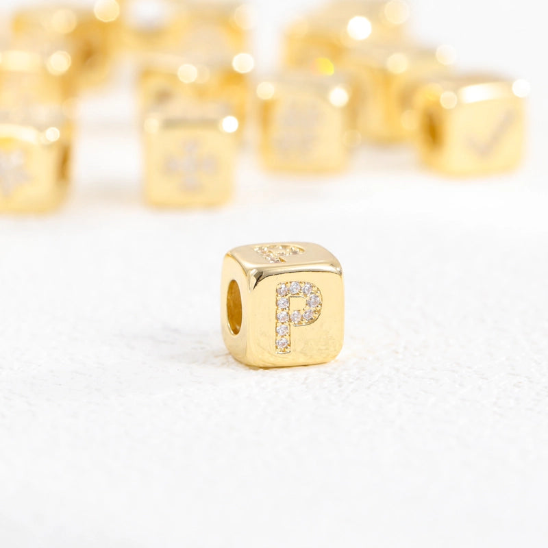 1 Piece Copper Letter Jewelry Accessories Pendant