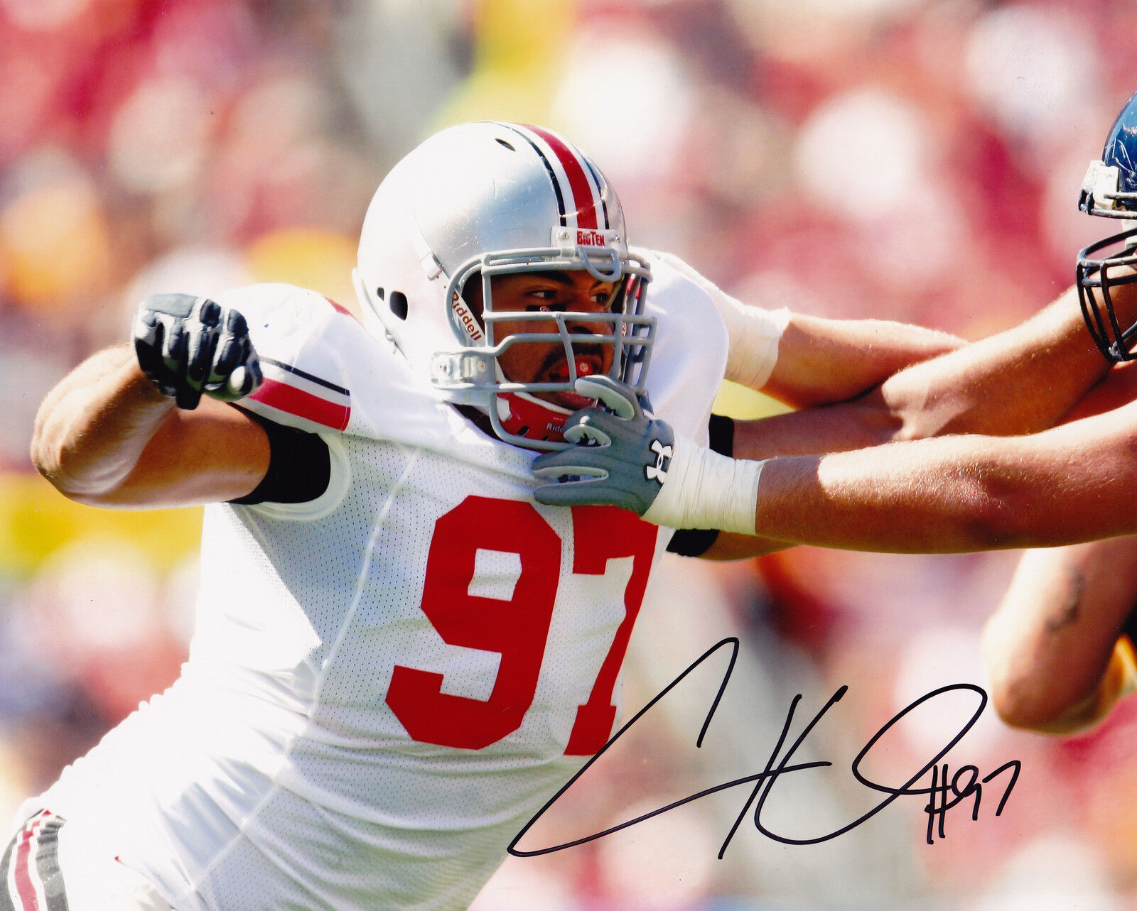 CAMERON HEYWARD OHIO STATE BUCKEYES ACTION SIGNED 8x10