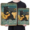 Guitar Cat - Vintage Metal Signs(12*16Inch) - Cat