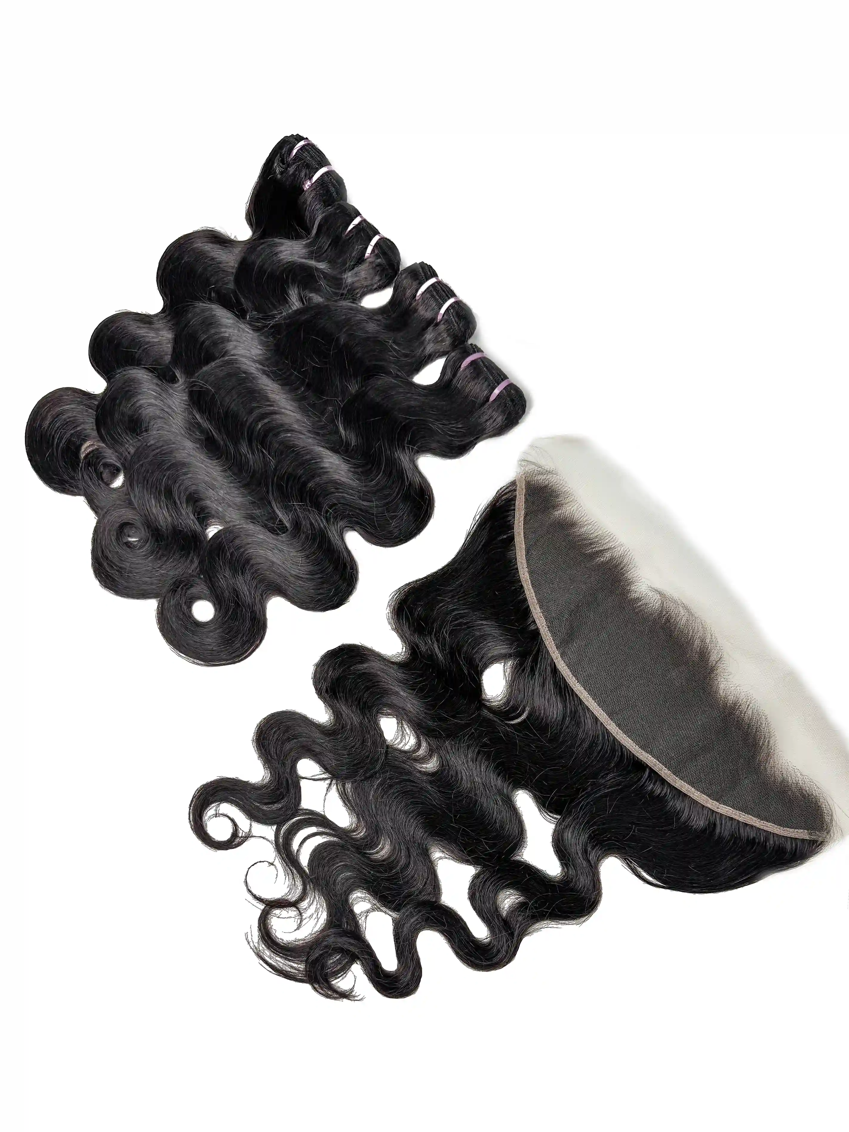 Body Wave 4PCS Bundles & 1PC 13x4 Lace Frontal | Transparent & HD Lace | 100% Human Hair | Top Virgin Hair