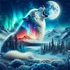 Aurora Wolf-11CT Stamped Cross Stitch 40*40cm/15.75*15.75in tapestrymarket