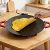 Smokeless Electric BBQ Grill Baking Trays with Handles Removable Grilling Plate 12/14/16in Round Nonstick Cooking Griddle Pan for Steaks Burgers Pancakes