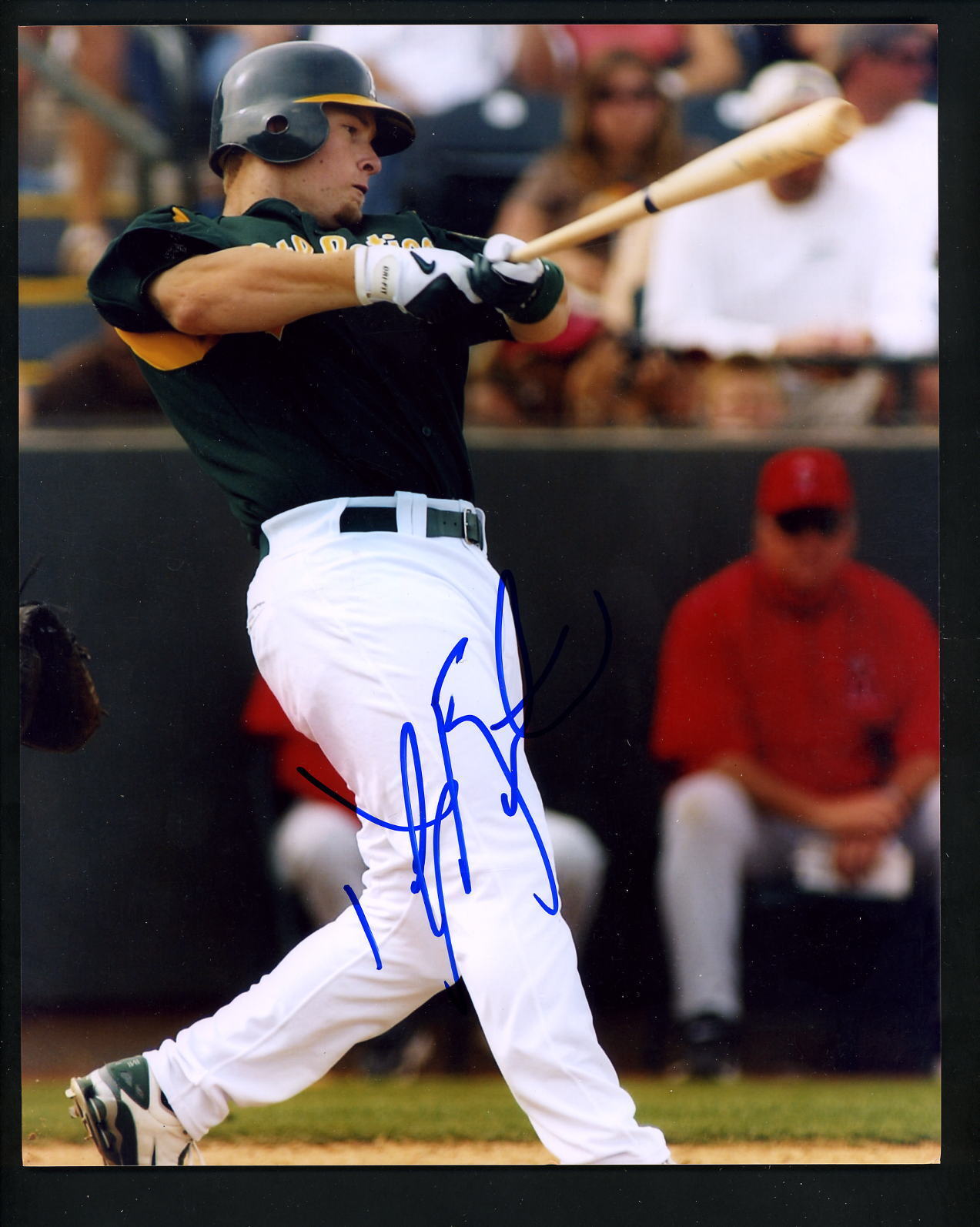 Daric Barton Signed Autographed 8 x 10 Photo Poster painting Oakland A's