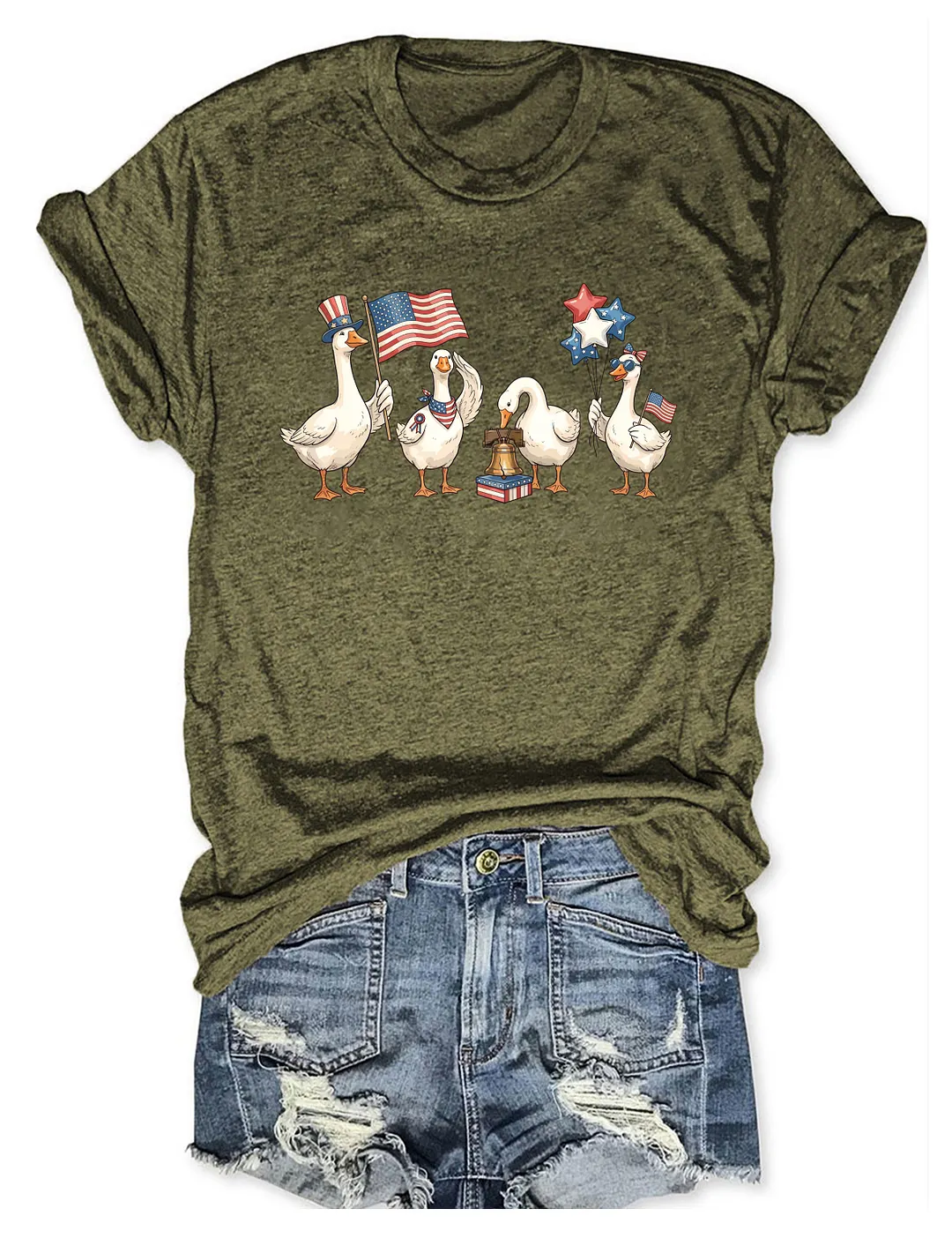 American Patriotic Goose T-shirt