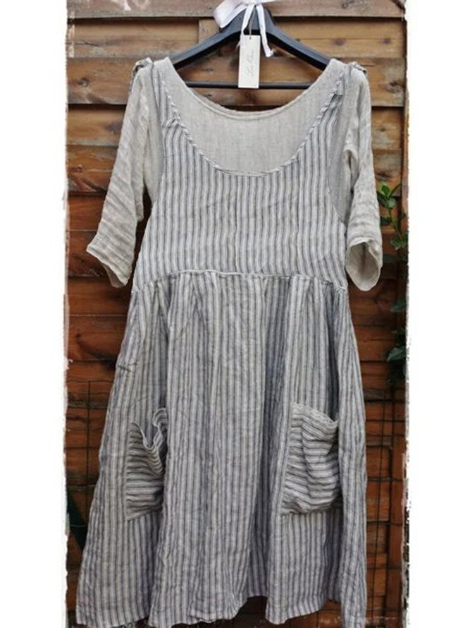 Women Casual Loose Tops Tunic Vest Dress Zaesvini
