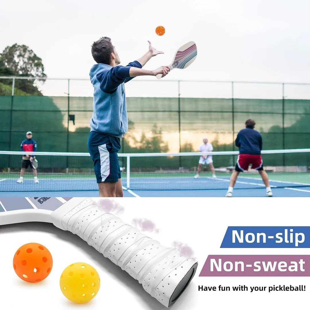 Pickleball Set with Paddles Balls and Carrying Bag