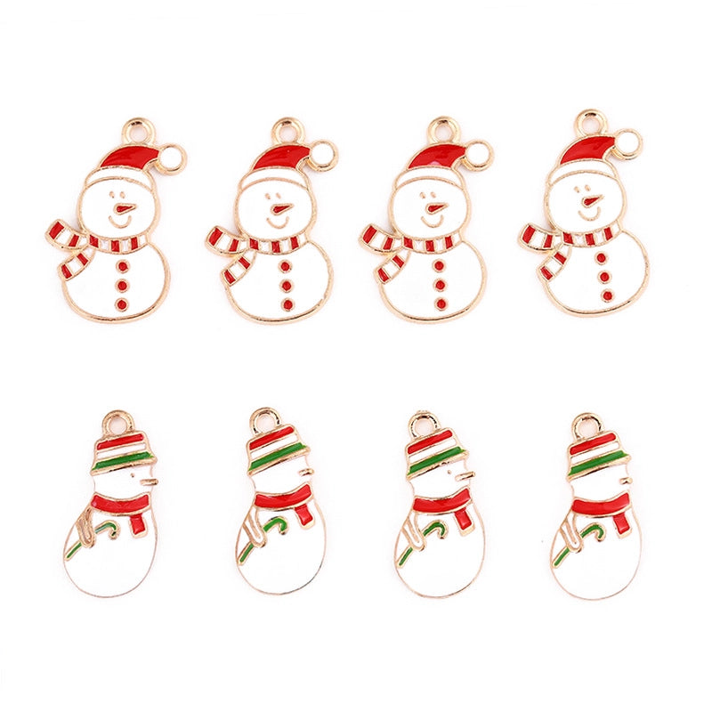 10 PCS/Package 11 * 21mm 15*24mm Alloy Snowman Pendant Jewelry Accessories