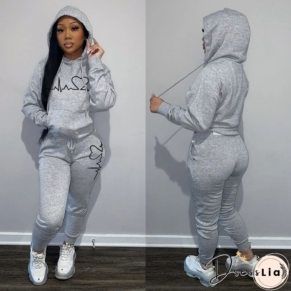 Winter Clothes Sportswear Hoodies Sweatpants Tracksuit