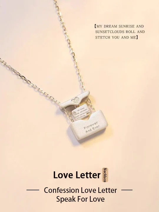 2023 New Original Openable Envelope Necklace（Best Valentines Gift ）