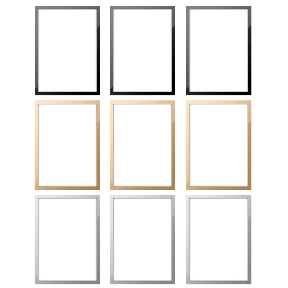 9Pcs Magnetic Picture Frame Diamond Painting Frame for Party Decor (L)