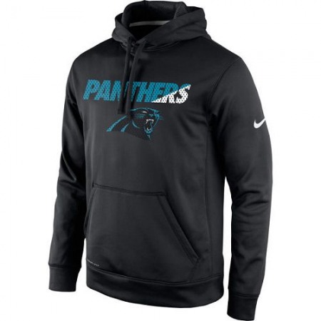 Men's Carolina Panthers  Black Kick Off Staff Performance Pullover Hoodie