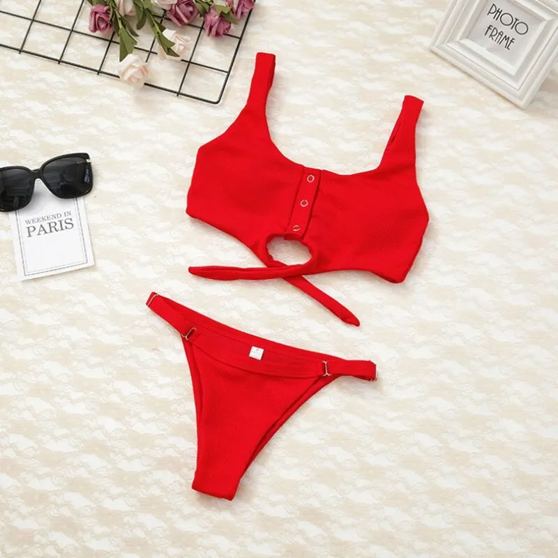 Bikinis Push Up Padded Bow Beachwear Sexy Women Swimsuits Bather Swimwear Biquini Low Waist Bikini Set Brazilian Bikini White