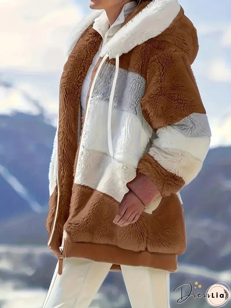 Cozy Tie-Dye Fleece Jacket for Women