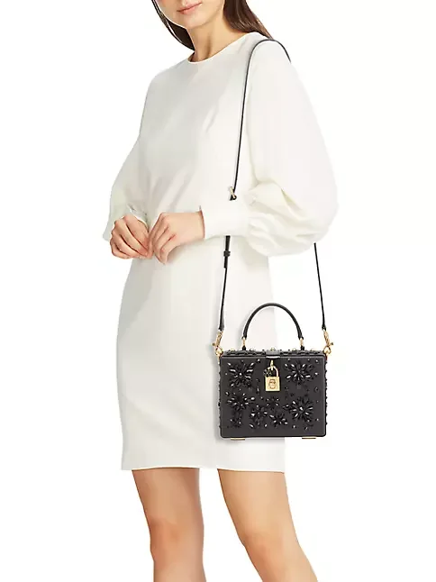 Dolce&Gabbana Embellished Satin Top-Handle Bag