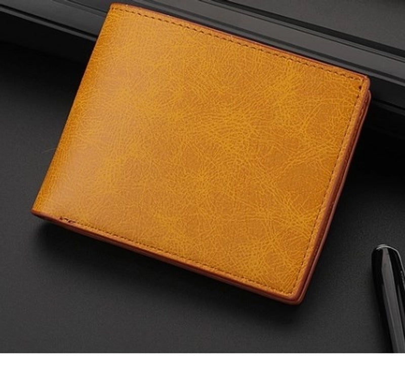 Men’s Solid Color Pu Leather Wallets