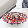 (US Local)DIY Mandala Flower Diamond Painting Dining Plate Home Dining Table Fruit Tray Kits