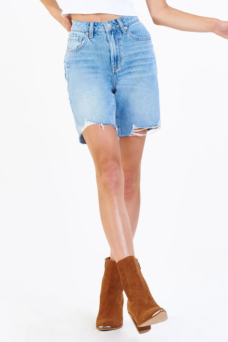 Riley High Rise Denim Shorts