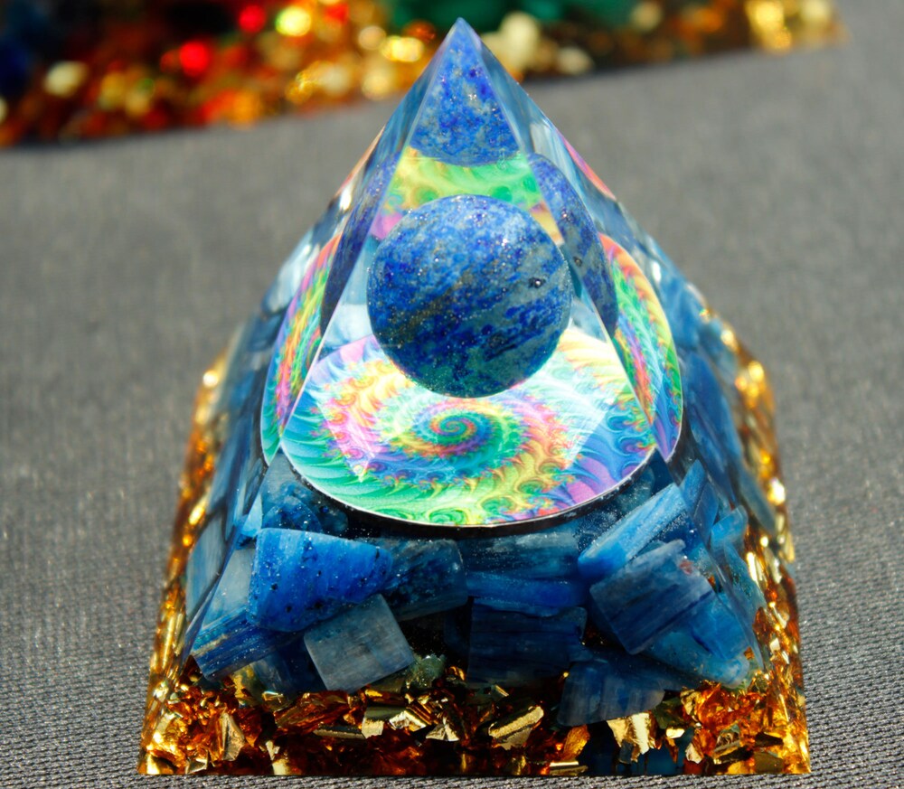

Orgone Pyramid Chakra - Kyanite, 501 Original