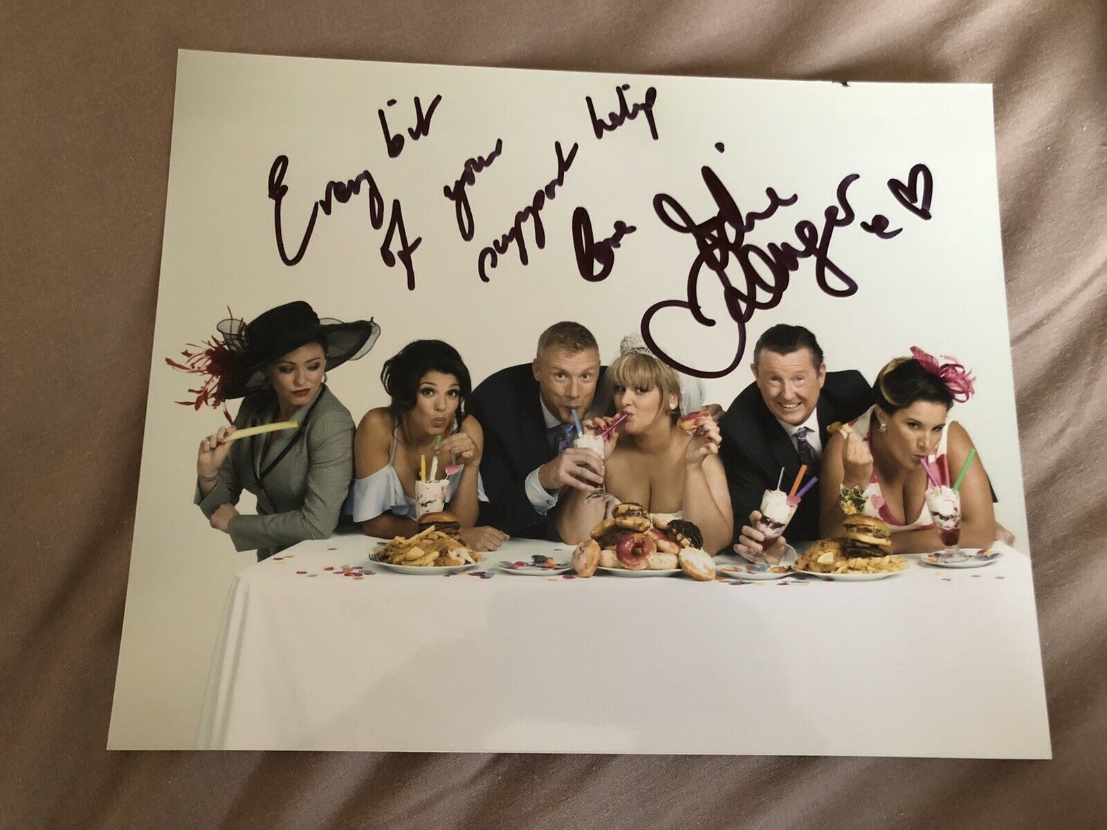 JODIE PRENGER (FAT FRIENDS THE MUSICAL) SIGNED Photo Poster painting 10x8”