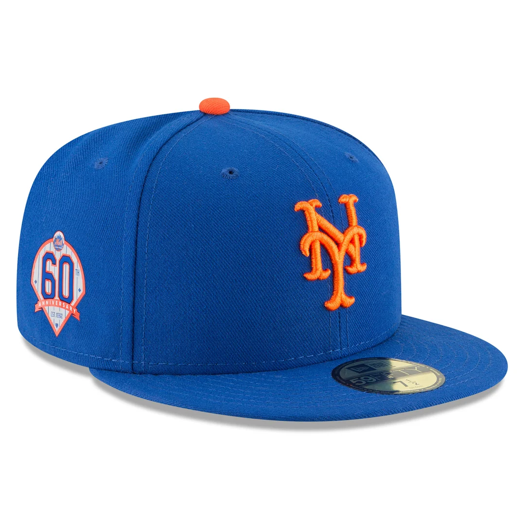 New Era 59FIFTY New York Mets 60th Anniversary Patch Game Hat - Royal