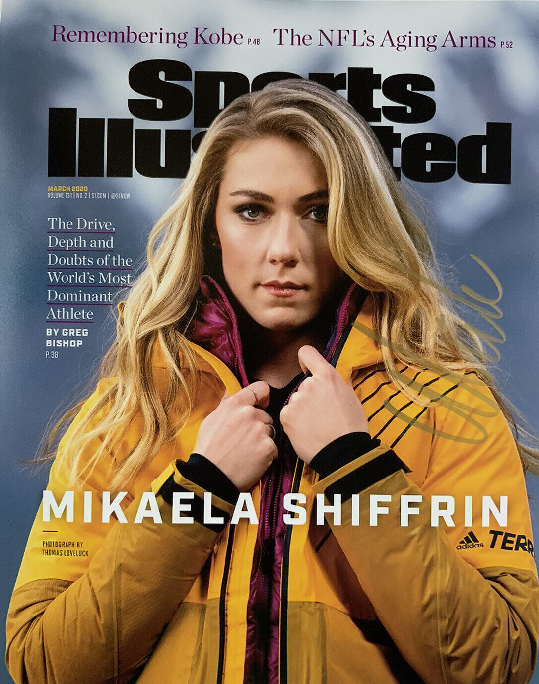 MIKAELA SHIFFRIN HAND SIGNED 8x10 Photo Poster painting SPORTS ILLUSTRATED COVER AUTOGRAPH