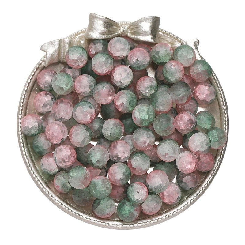 50 PCS/Package Diameter 10mm Diameter 4mm Diameter 8mm Glass Solid Color Jewelry Accessories