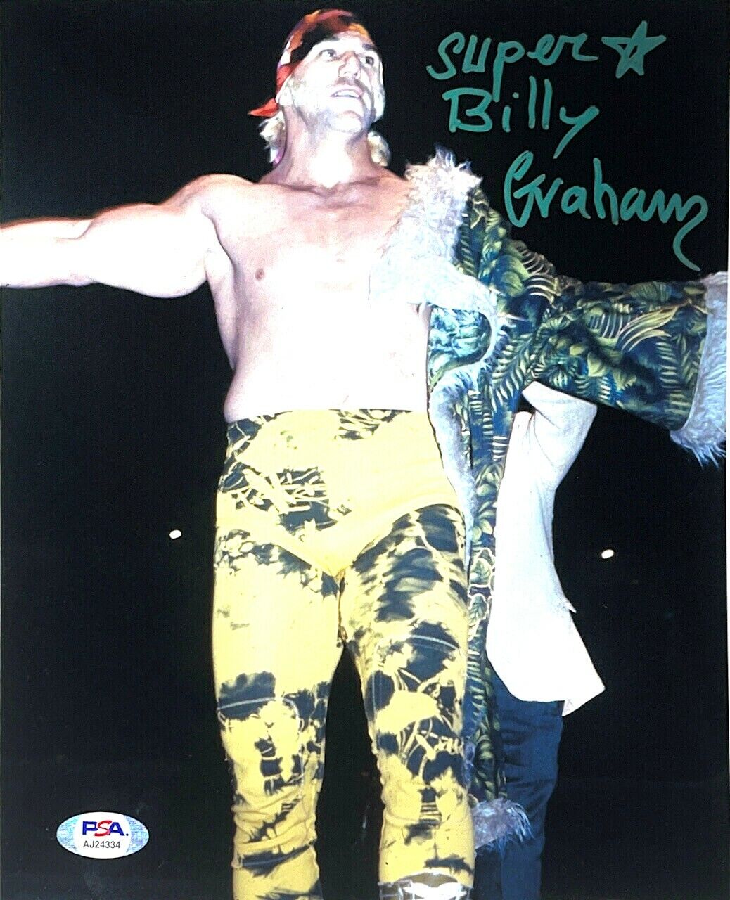 WWE BILLY GRAHAM HAND SIGNED AUTOGRAPHED 8X10 Photo Poster painting WITH PSA DNA COA RARE 7