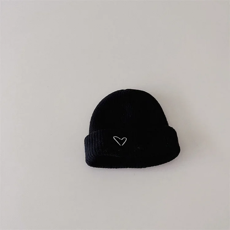 Toddler Heart Embroidered Beanie