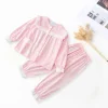 Kid Baby Girl Spring Autumn Girl Pink Sleepwear Pajamas