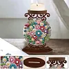 Fleur en bois - Bougeoir artisanal 5d bricolage