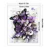 Purple Butterfly-11CT Counted Cross Stitch 40*50cm/15.75*19.69in