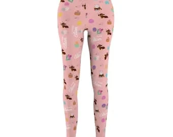 pornhint Pornhint Easter Dachshund Women's Cut & Sew Casual Leggings