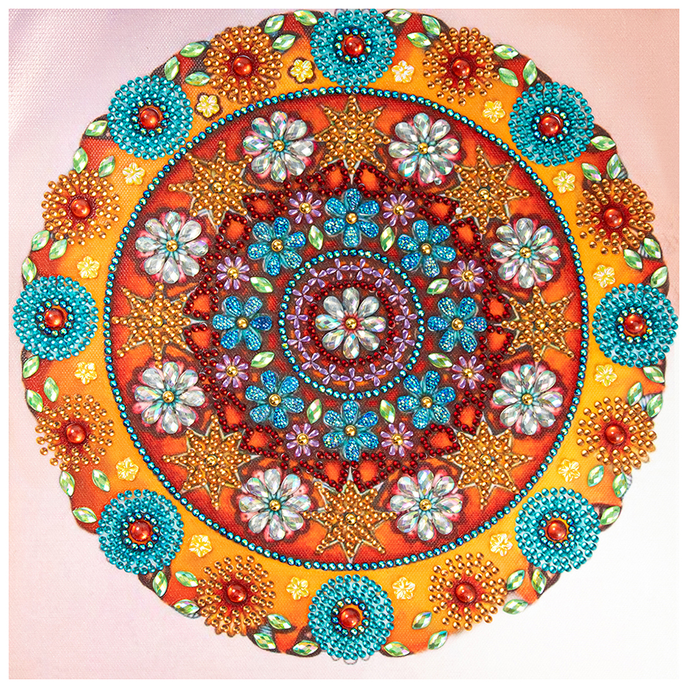 

Mandala Flower - Special Shaped Diamond Painting - 30*30CM, 501 Original