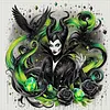 Disney Villain Maleficent-11CT Stamped Cross Stitch 50*50cm tapestrymarket