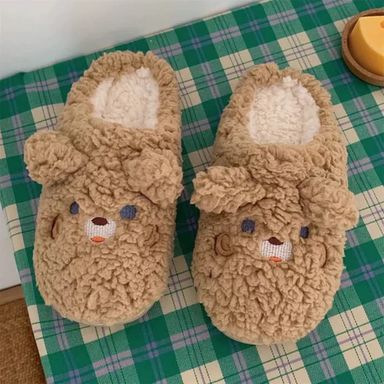 Winter Women's Home Non-Slip Warm And Cute Rabbit Toe Cotton Slippers shopify Stunahome.com