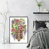 Flower Street Lights-14CT Stamped Cross Stitch 27*38cm/10.63*14.96in tapestrymarket