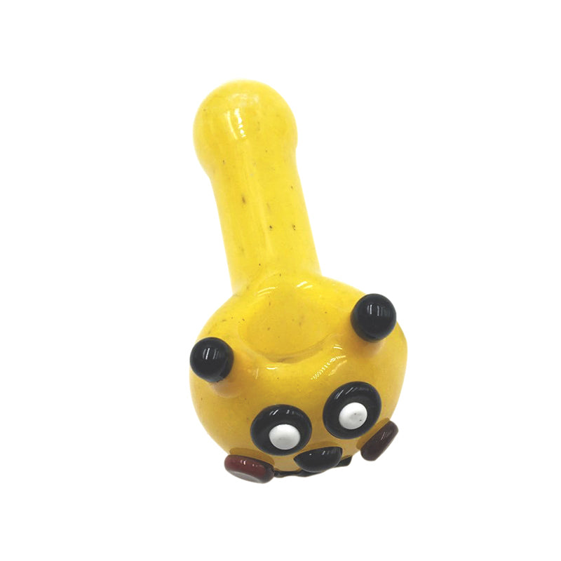 Yellow Pokemon Pika Pikachu Glass Spoon Pipe