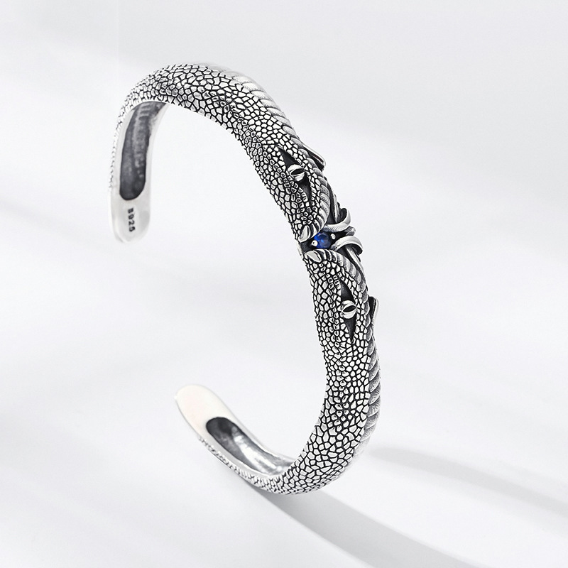 925 Silver Vintage Glutton Adjustable Bracelet