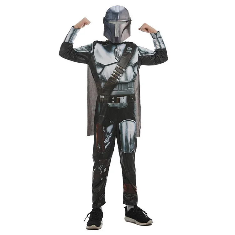 Kids Children The Book Of Boba Fett The Mando Din Djarin Cosplay Costume Jumpsuit Outfits Halloween Carnival Suit