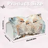 (25cm)Winter Pearl Three Birds DIY Diamond Painting PU Tissue Holder Box