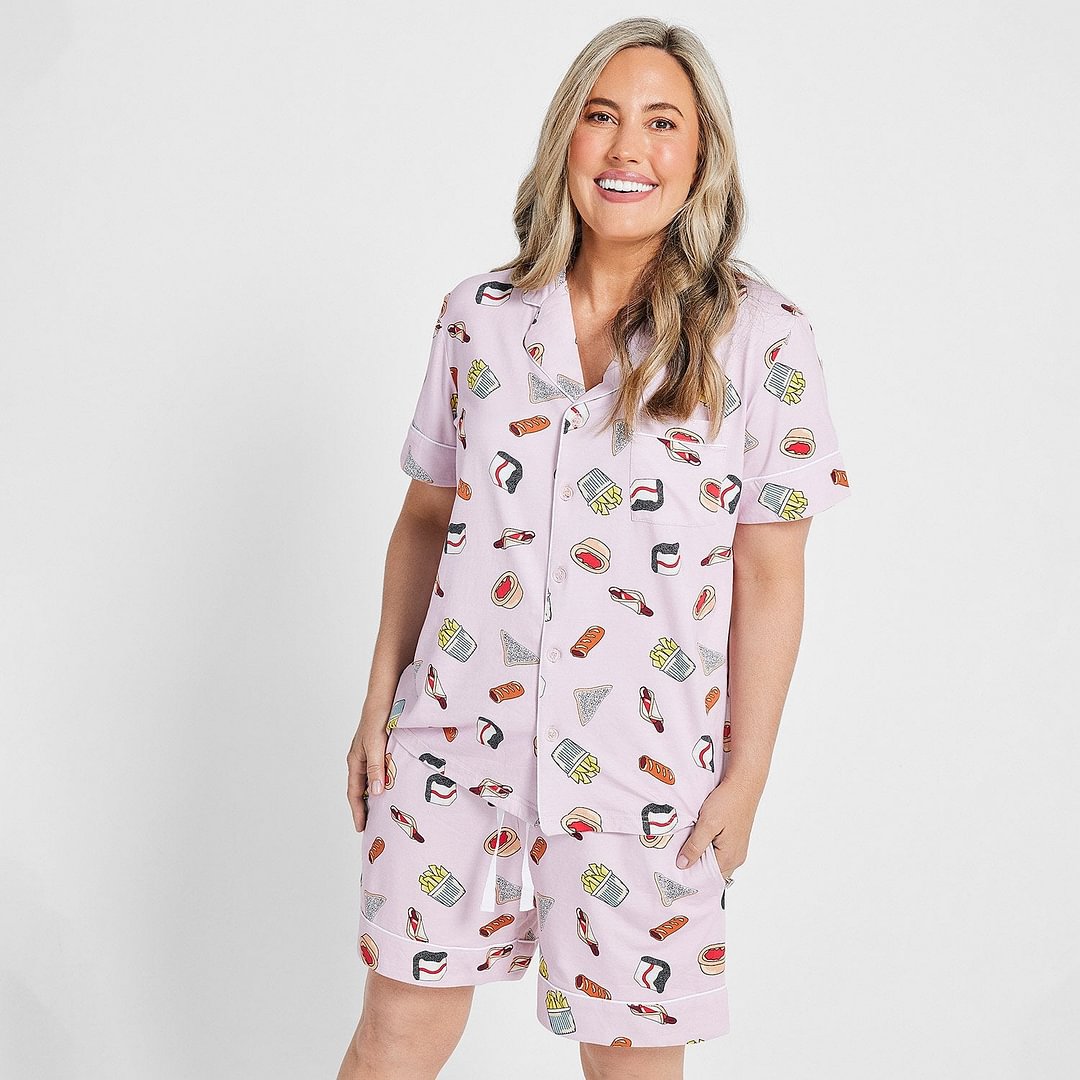 Aussie Favourites Button Up Pj Set