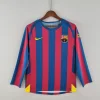 Retro 2005-06 Barcelona Long Sleeve Soccer Jersey Home