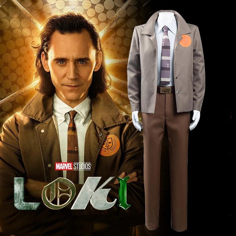 Loki 2021 Cosplay Costume Halloween Prison Uniform Suit for Men Women