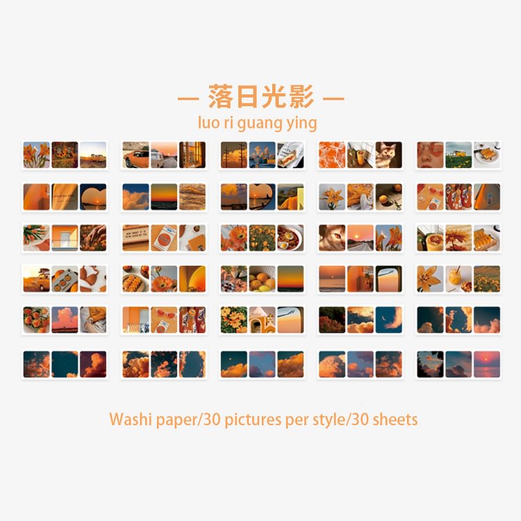 JOURNALSAY 30 Pcs Journal Kawaii Flowers Scrapbook Material Decorative Sticker