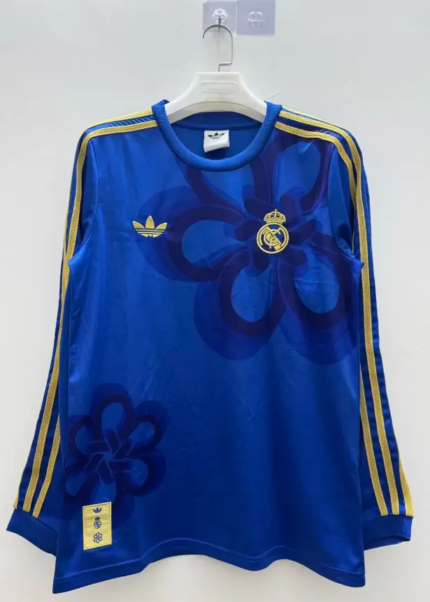 2026/2027 Long Sleeve Real Madrid Training Suit Football Jersey 1:1 Thai Quality